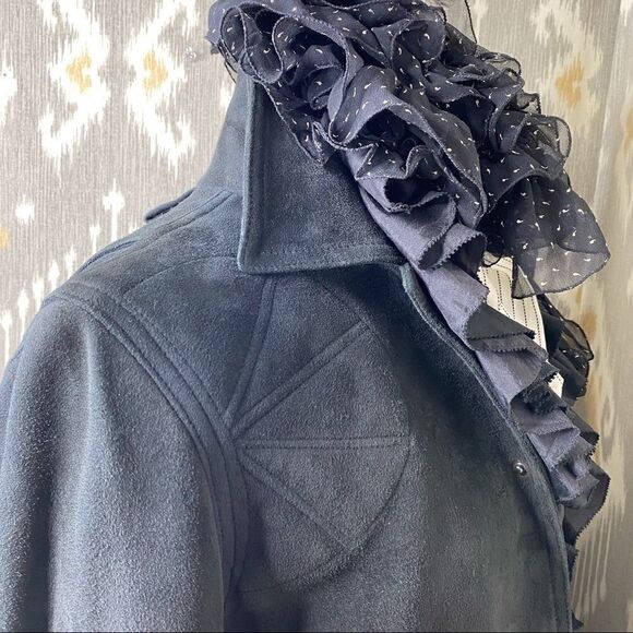 Ralph Lauren Collection ~ Vintage Fall 02 Runway Black Deerskin Utility Jacket - Picture 11 of 16